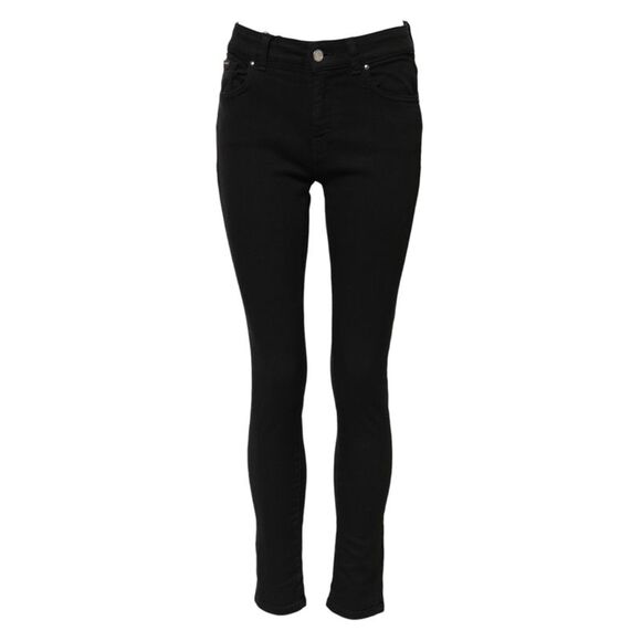 Dolce & Gabbana Black Cotton Stretch Chinos Trouser Jeans
